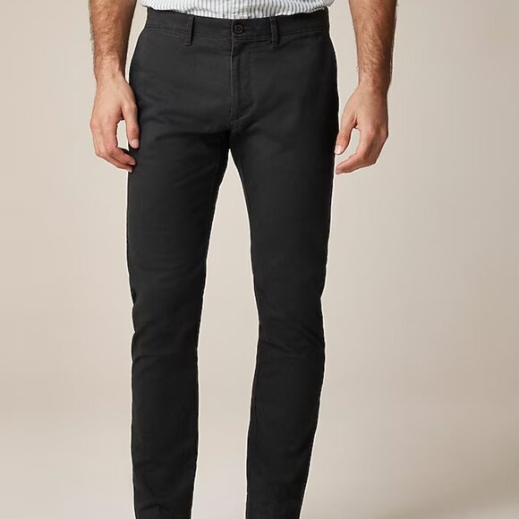 J Crew Men's 484 Slim-fit stretch chino pant 32/30 Faded Black Color - Picture 1 of 6